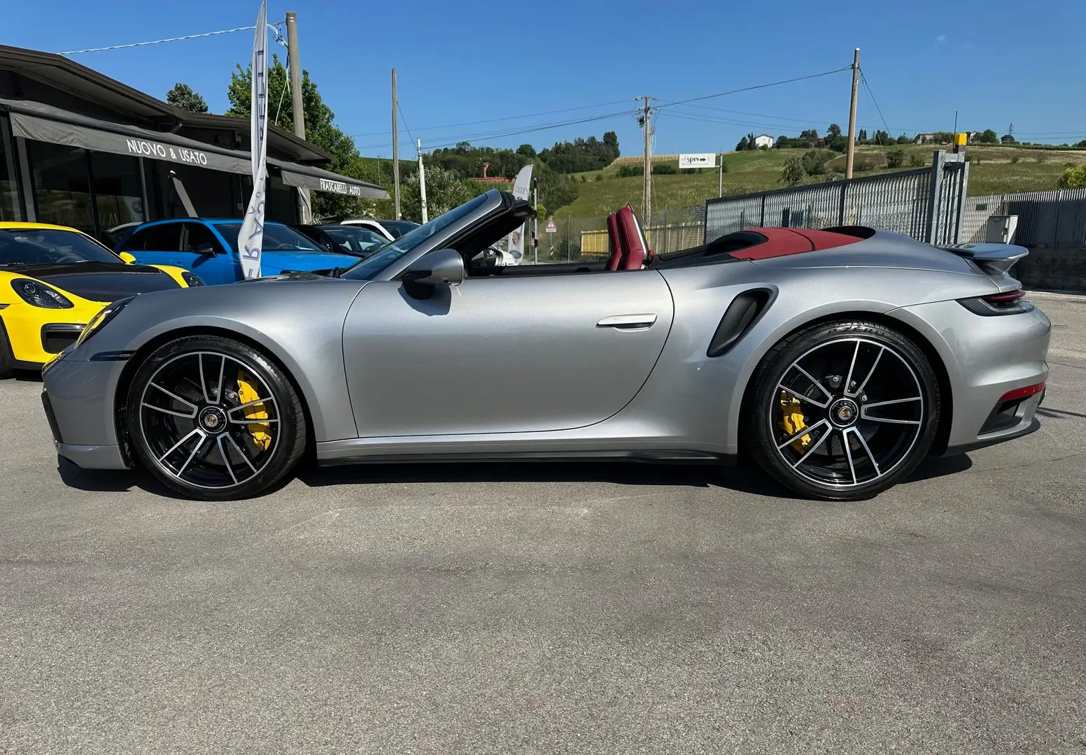 Porsche 911 Cabrio 3.7 Turbo S /Carbocera/sed. vent.  matrix Grigio - 2