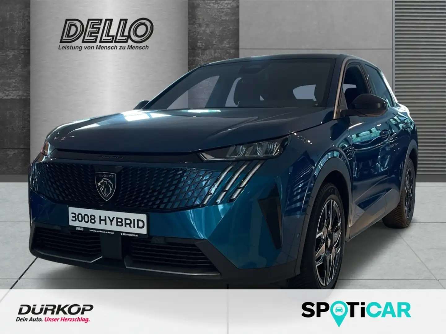 Peugeot 3008 Allure Hybrid Panorama-Navigation Drive-Assist AHK Blauw - 1