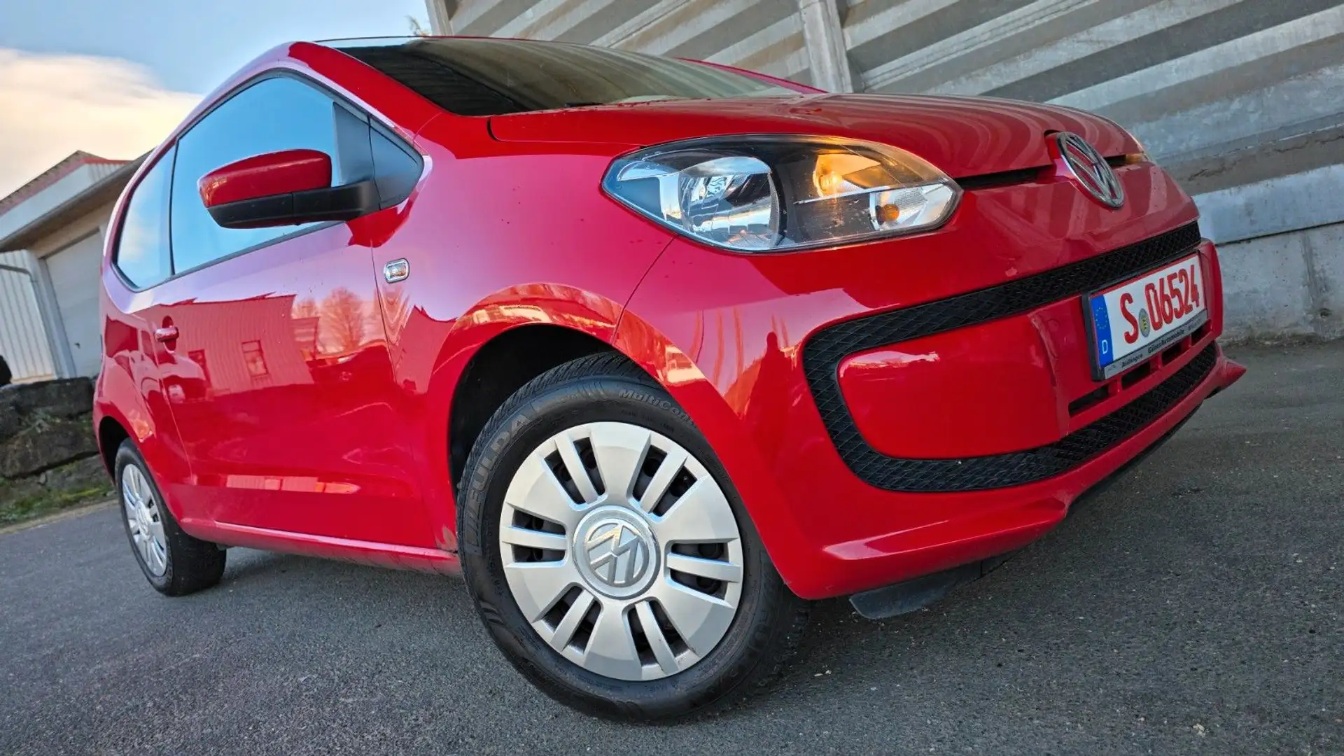 Volkswagen up! TÜV+GARANTIE+KLIMA+SCHECKHEFT+TOP Rood - 1