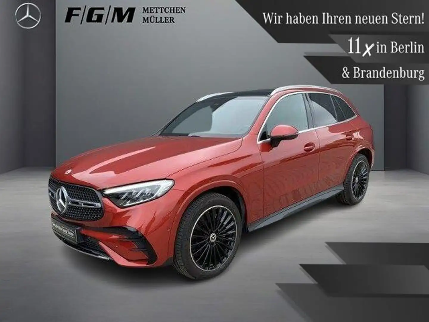 Mercedes-Benz GLC 220 d 4M AMG Line S-Dach|TWA|AHK|Pano|Sitzhz Rot - 1