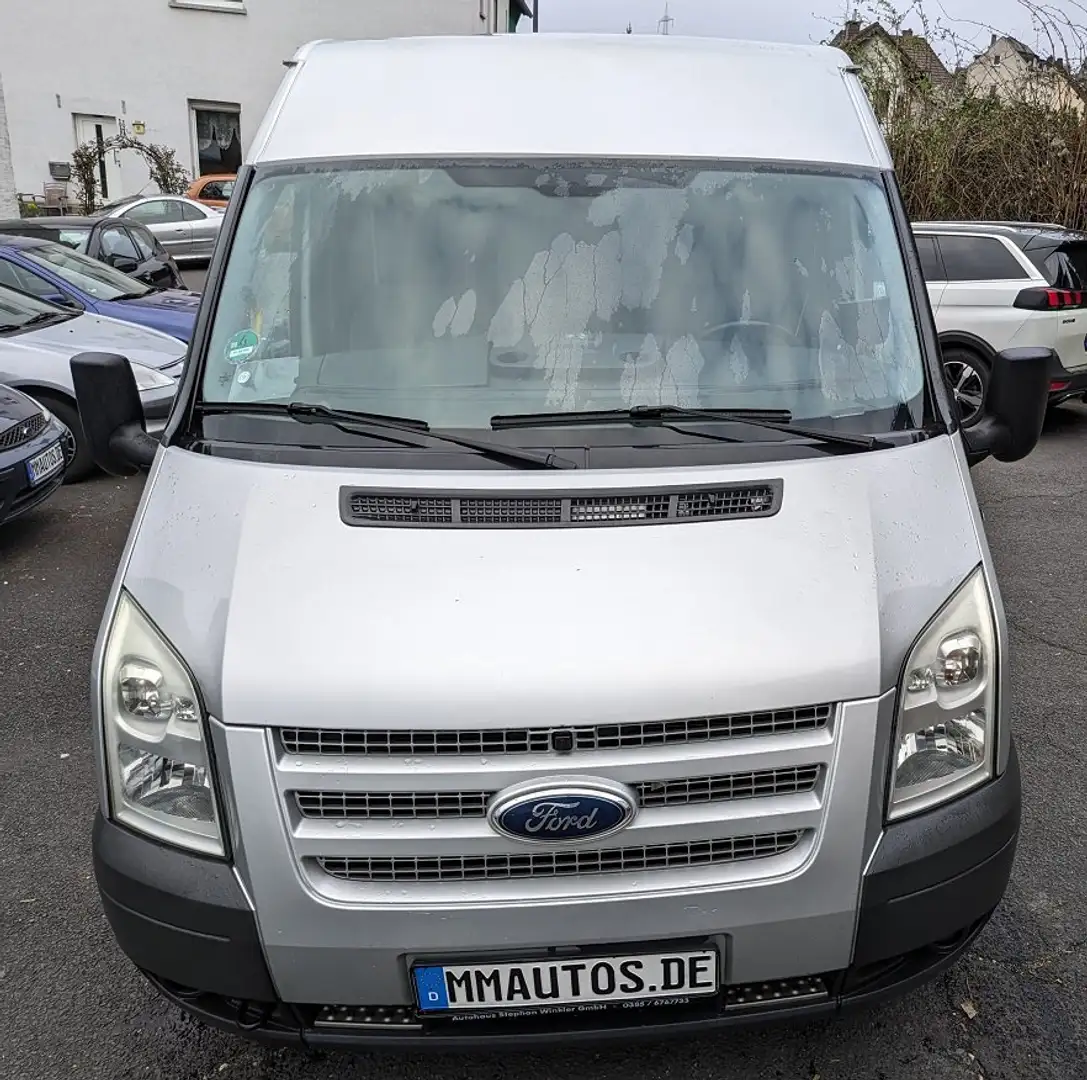 Ford Transit 300 L3 2.2 TDCi 125 PS Wohnmobil 9 Sitzer Camping Zilver - 2
