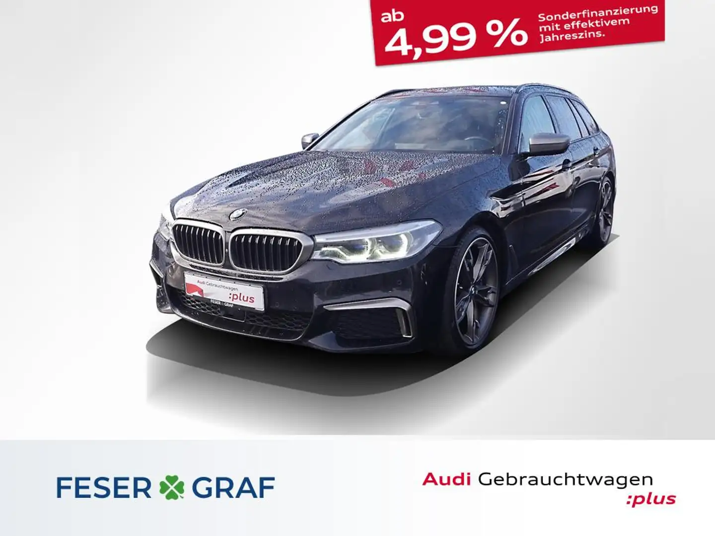BMW M550 D xDrive Touring Laser H/K 360° AHK HUD Schwarz - 1
