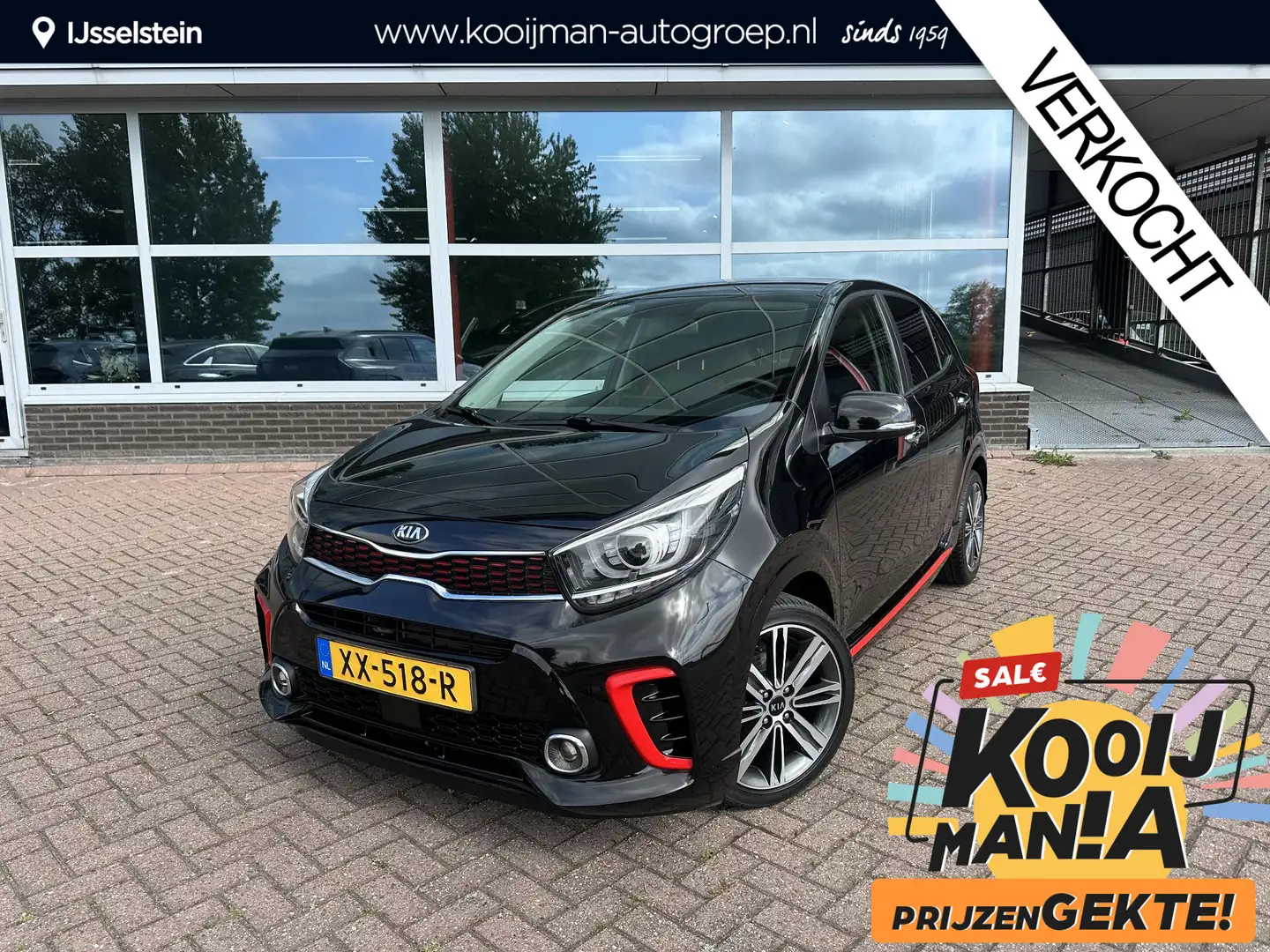 Kia Picanto 1.0 T-GDI GT-Line 1e Eigenaar | Dealeronderhouden Noir - 1