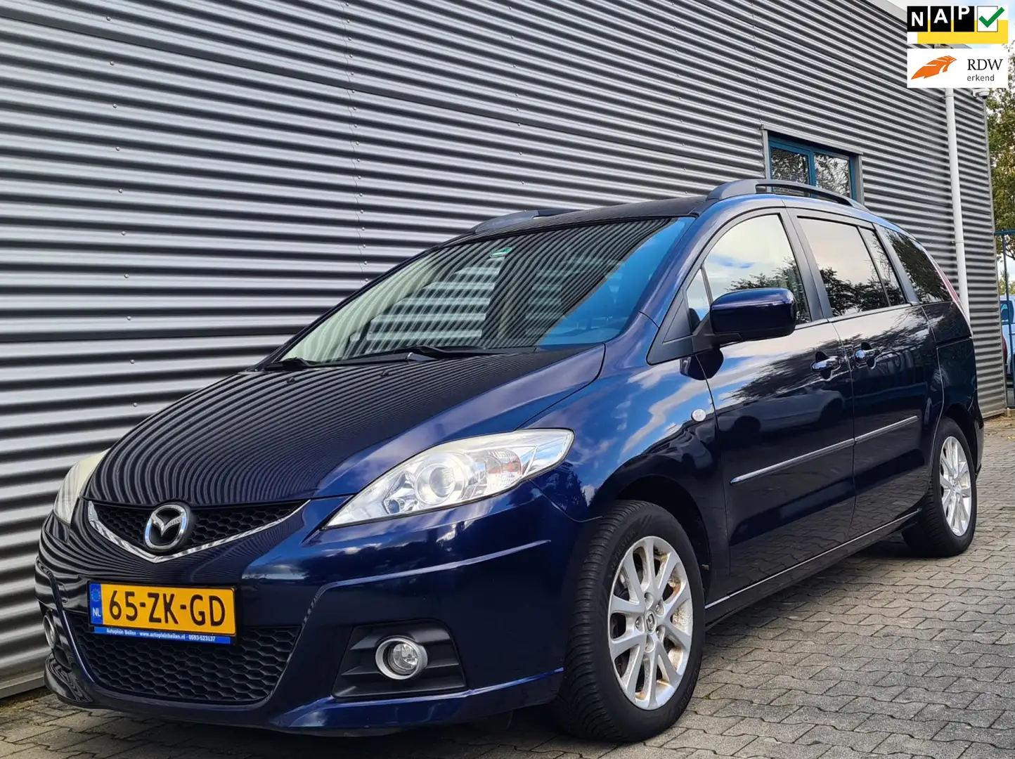 Mazda 5 1.8 Business (7 PERSOONS) 03-2008 Blauw Metallic Blauw - 1