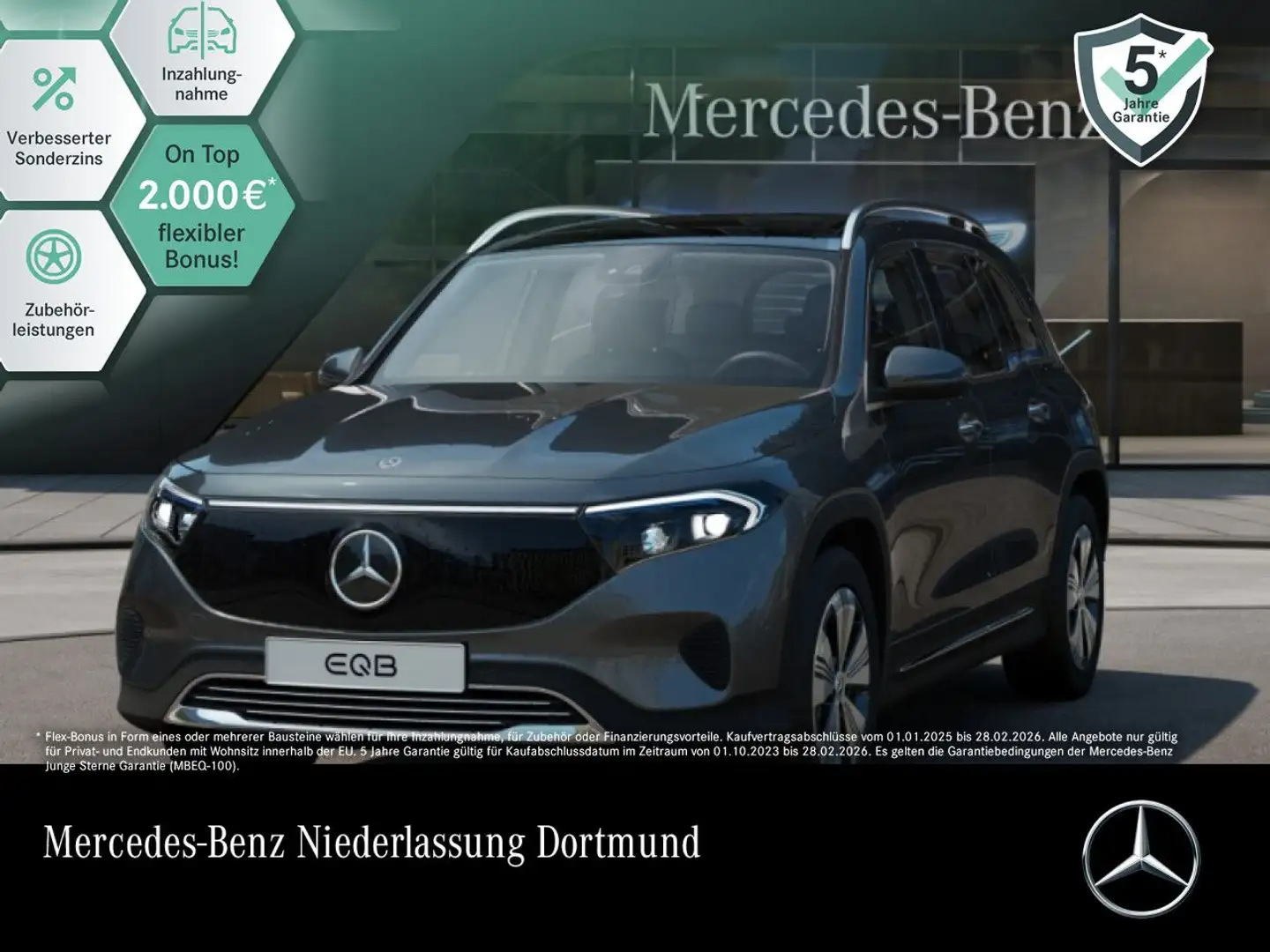 Mercedes-Benz EQB 250 PROG+PLUS-PAKET+PANO+KAMERA+MEMORY+KEYLESS Grau - 1