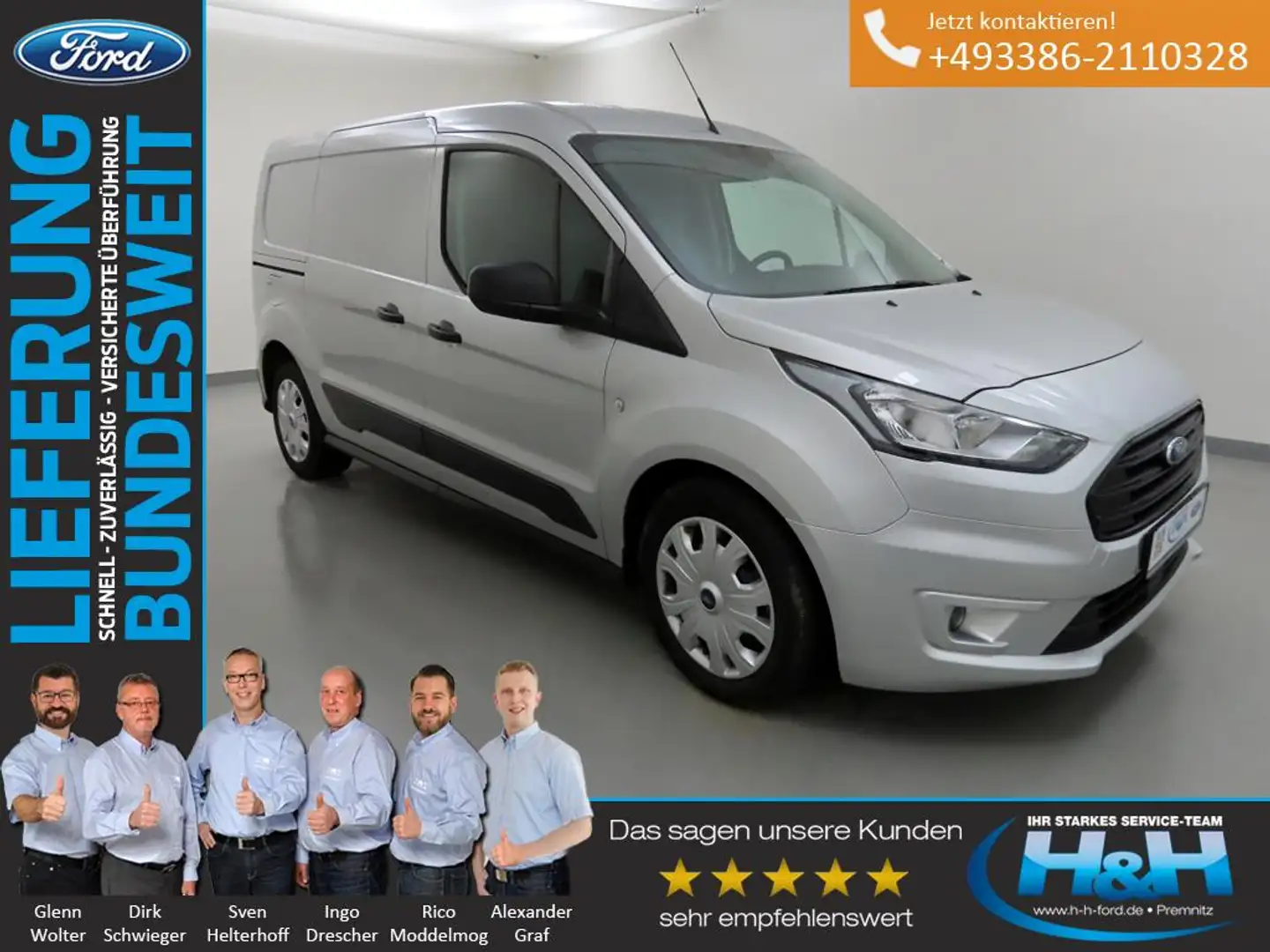 Ford Transit Connect 1.5 Trend 220 L2 2 Schiebetüren Argent - 1