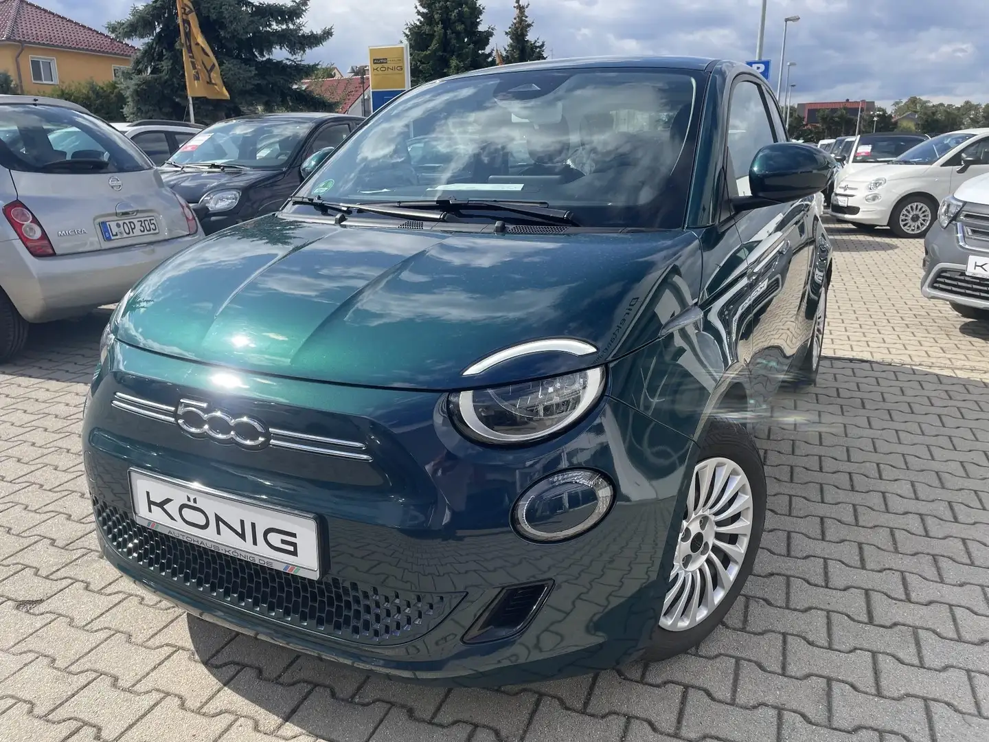 Fiat 500e Neuer 500 320km Reichweite Grün - 1