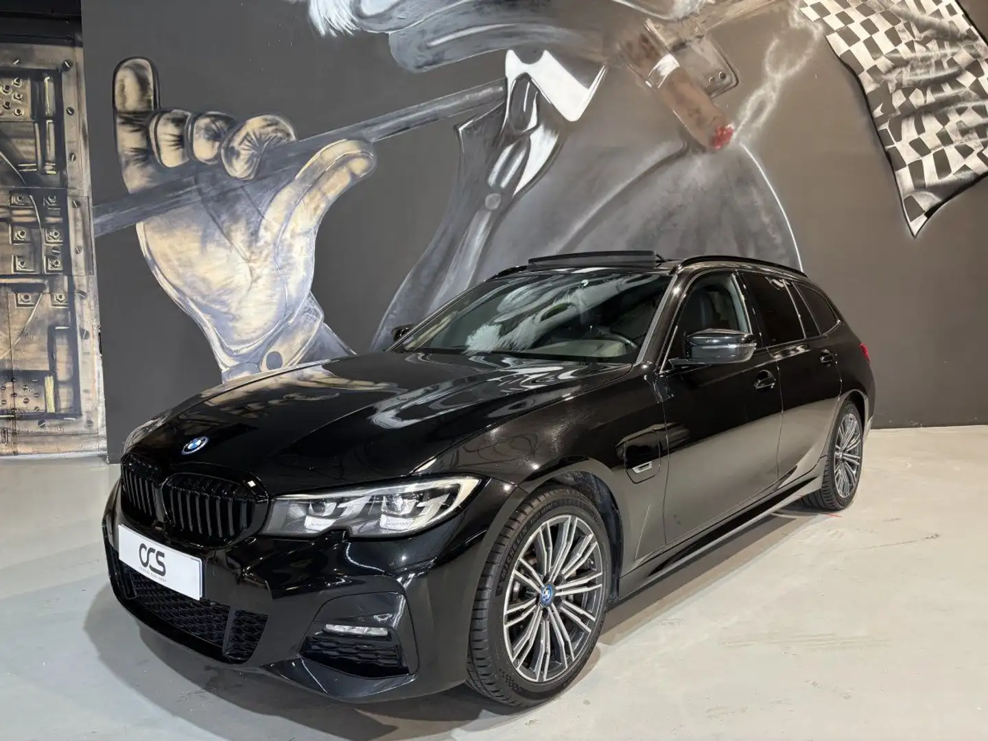 BMW 330 Touring 330e 292ch M Sport BVA8 Hybride Full Black Noir - 2