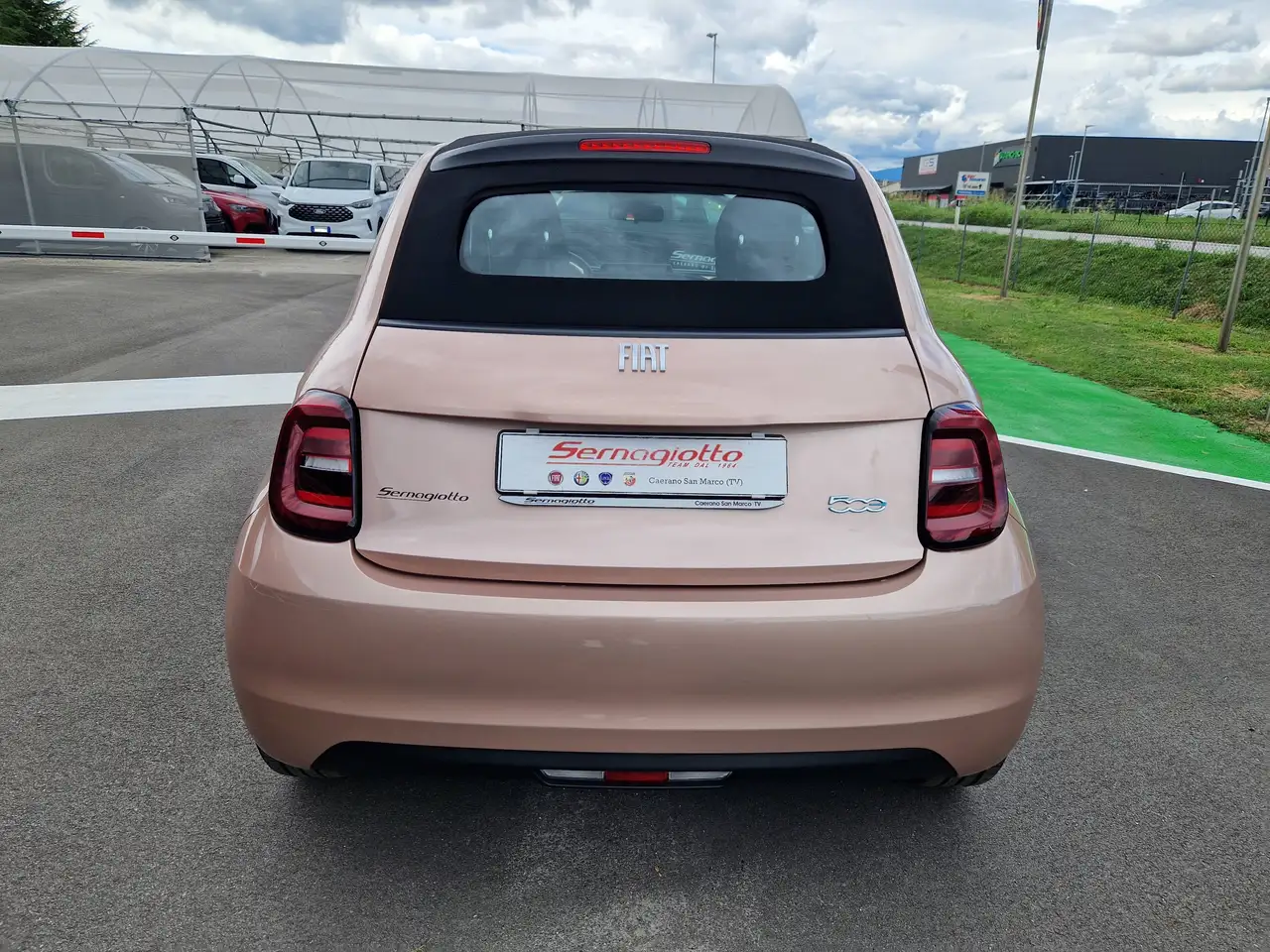 Fiat 500 E Cabrio 42 kWh 87kw/118cv ROSE GOLD-KM 2.143, миниатюра 5