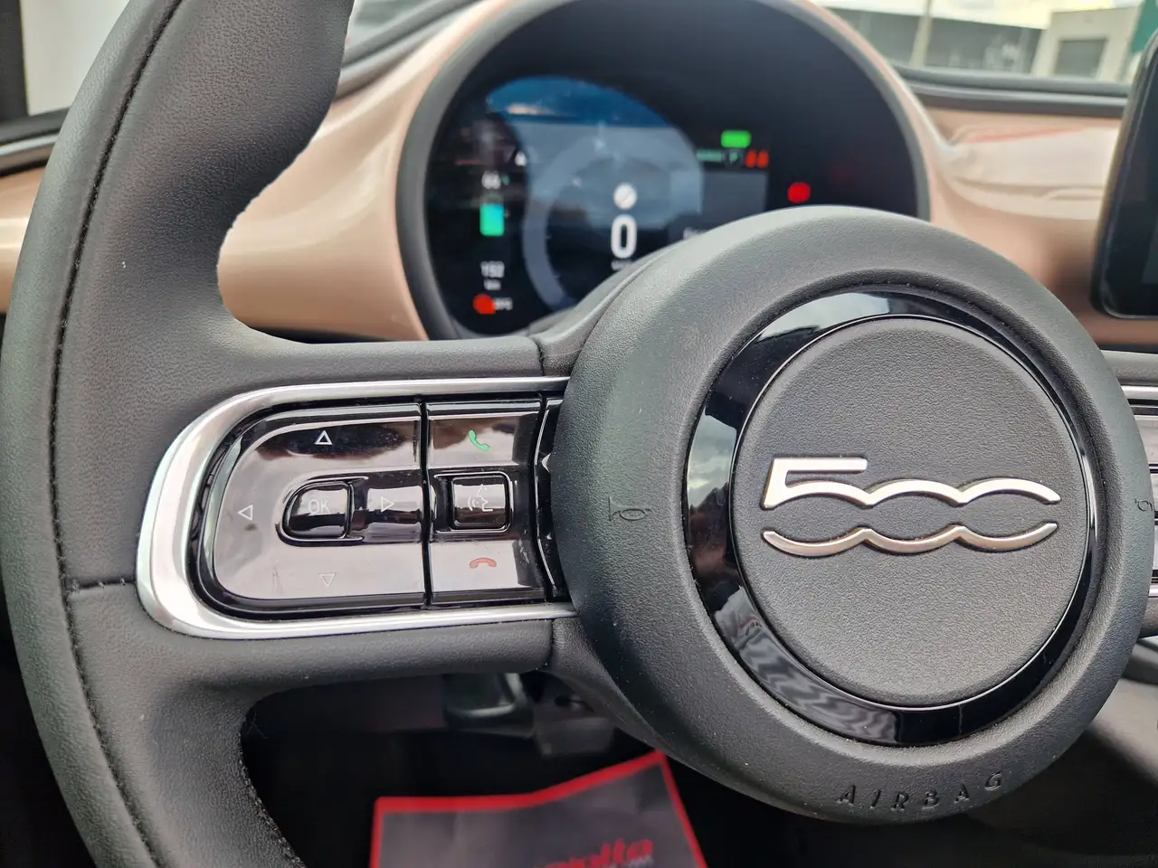 Fiat 500 E Cabrio 42 kWh 87kw/118cv ROSE GOLD-KM 2.143, миниатюра 17