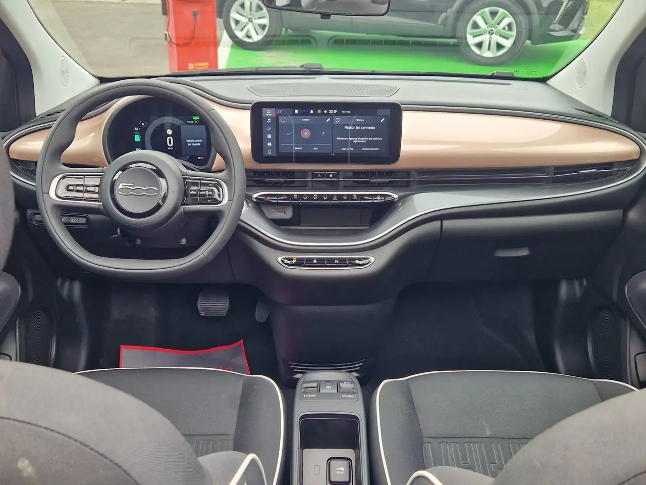Fiat 500 E Cabrio 42 kWh 87kw/118cv ROSE GOLD-KM 2.143, миниатюра 14