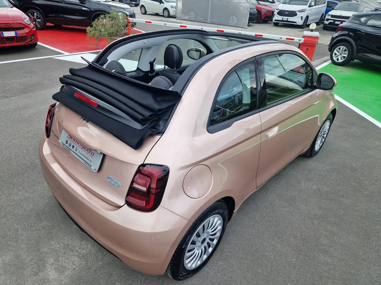 Fiat 500 E Cabrio 42 kWh 87kw/118cv ROSE GOLD-KM 2.143, миниатюра 28