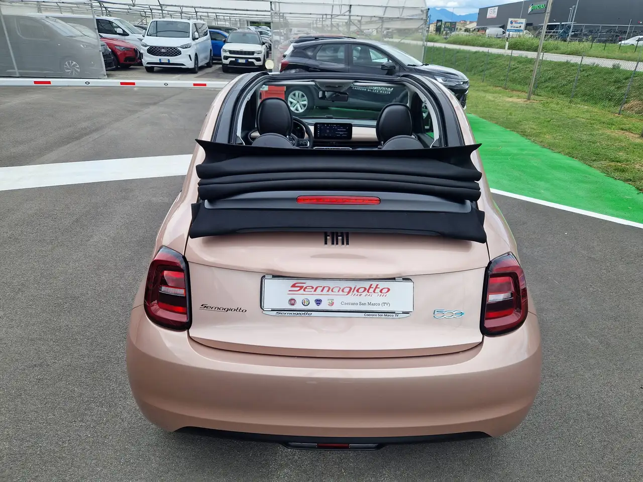 Fiat 500 E Cabrio 42 kWh 87kw/118cv ROSE GOLD-KM 2.143, миниатюра 27