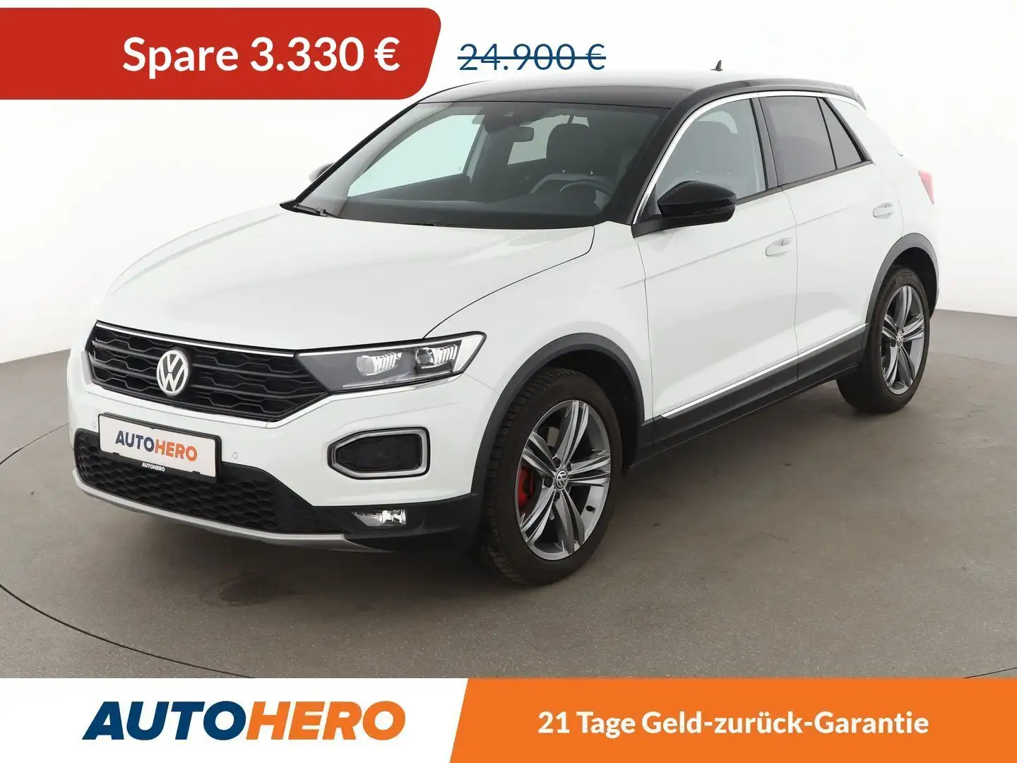Volkswagen T-Roc 1.5 TSI ACT Sport Aut.*NAVI*CAM*SPUR* White - 1
