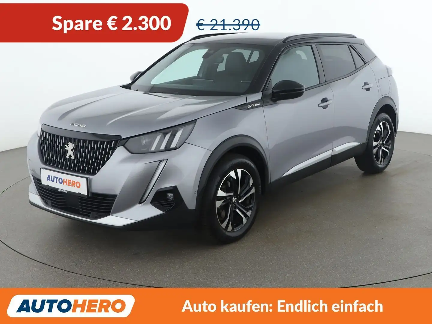 Peugeot 2008 1.5 Blue-HDi GT Line Grau - 1