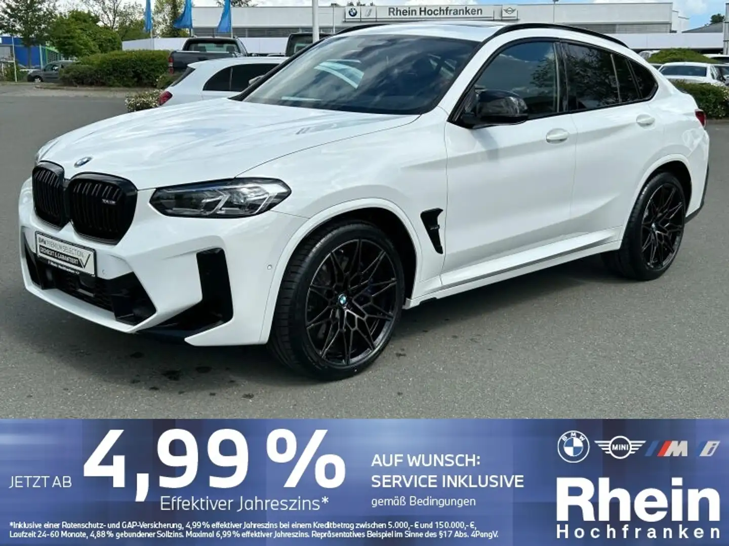 BMW X4 M ACC HUD FLA LHZ  H/K PANO AKUSTIK 4xSHZ Blanc - 1