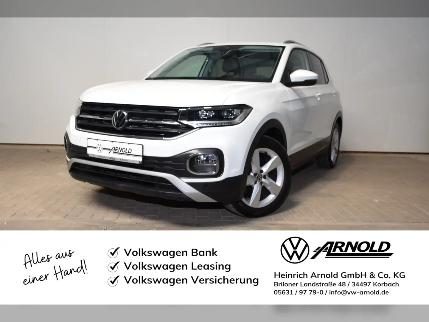 Volkswagen T-Cross TSI Style DSG LED - Navi - Rear View Weiß - 1