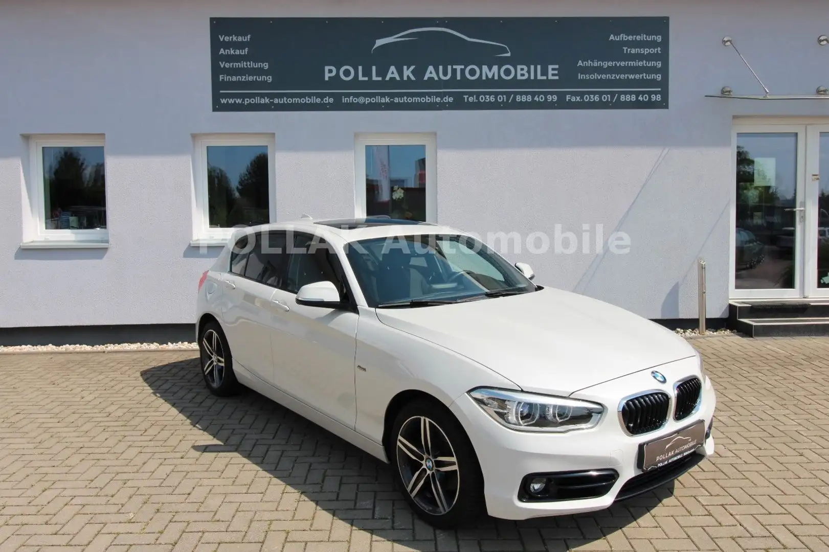 BMW 120 i Sport Line*NAVI*PDC*SHZ*LED*MFL* Weiß - 1