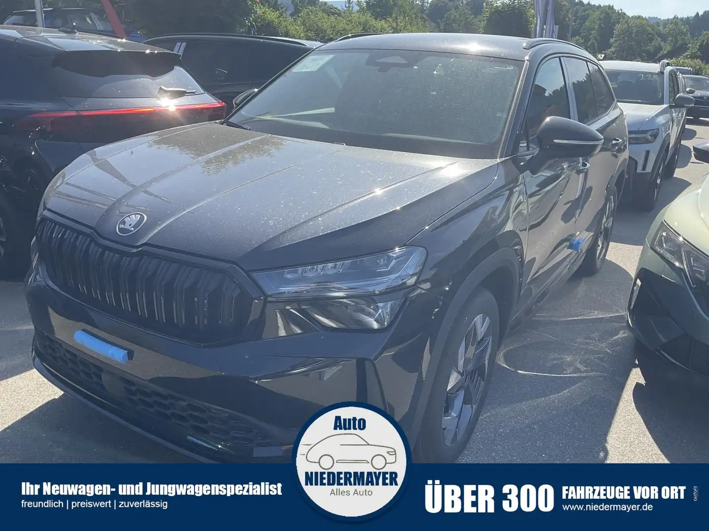 Skoda Kodiaq TDI DSG 4x4 Sportline, 7-Sitzer, AHK, Navi, Matrix Black - 1
