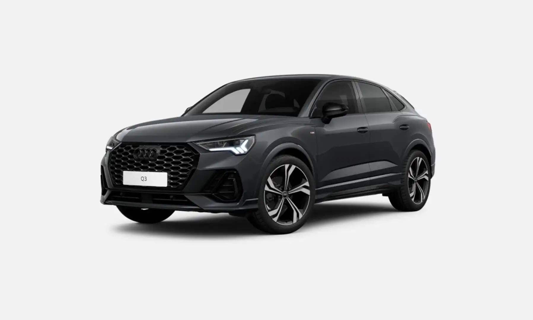 Audi Q3 Sportback 35 TDI Black line S tronic Gris - 1
