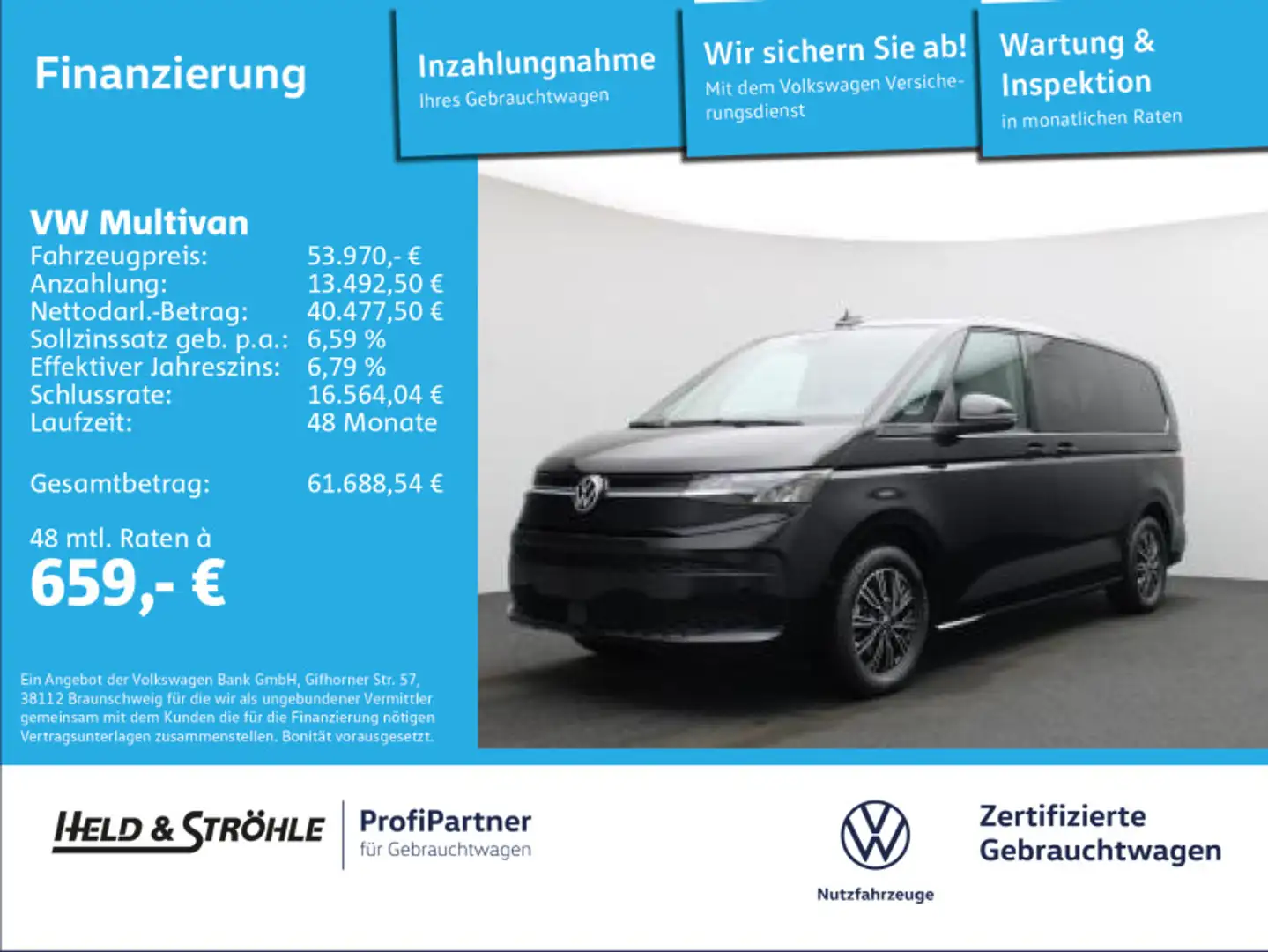 Volkswagen T7 Multivan Life 2.0 TSI DSG AHK 7SITZE LED NAV KAM Grau - 1