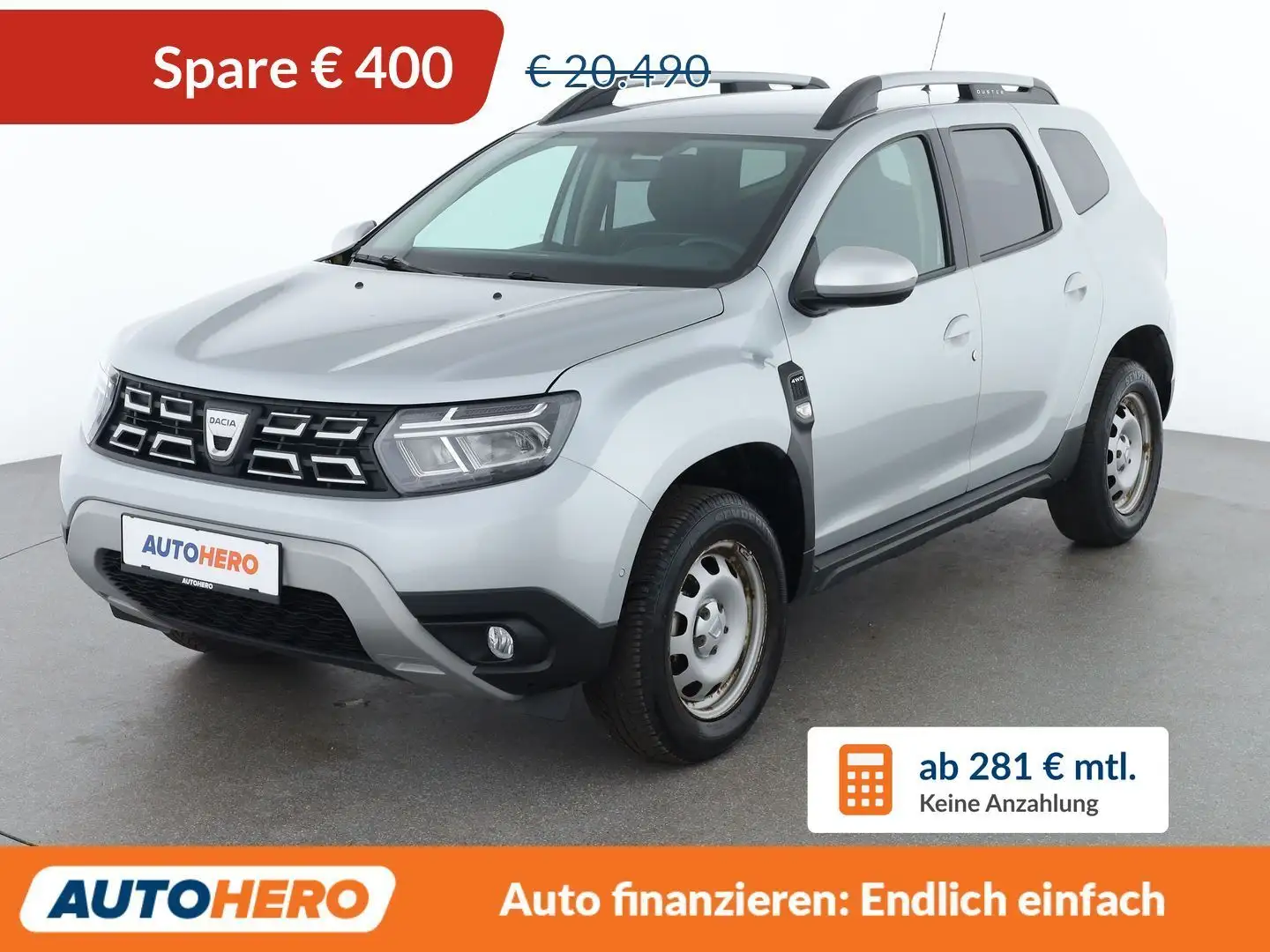 Dacia Duster 1.5 Blue dCi Prestige 4x4 Silber - 1