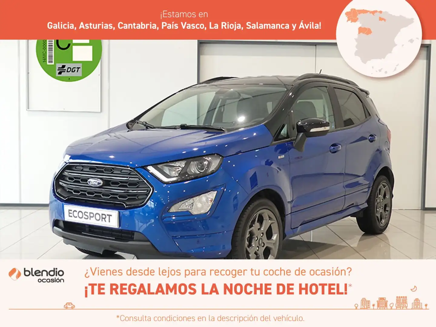 Ford EcoSport 1.0T ECOBOOST 92KW ST LINE 125 5P Azul - 1