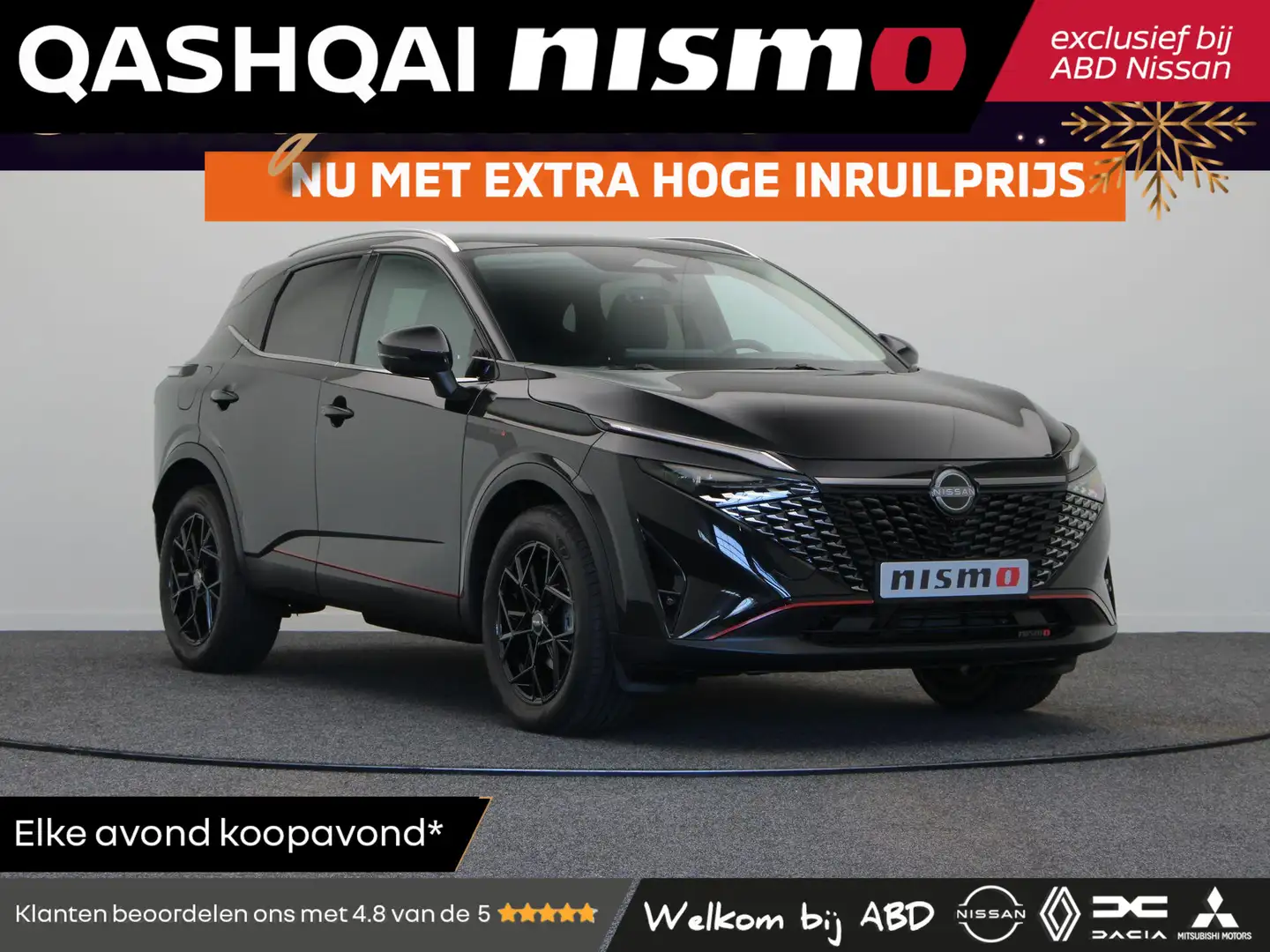 Nissan Qashqai 1.3 MHEV Xtronic Nismo | Nissan Motorsport | Exclu Zwart - 1