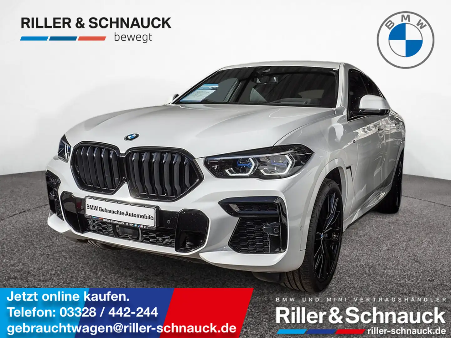 BMW X6 xDrive 40i M-Sport ACC HUD STANDHZ LASER Weiß - 1