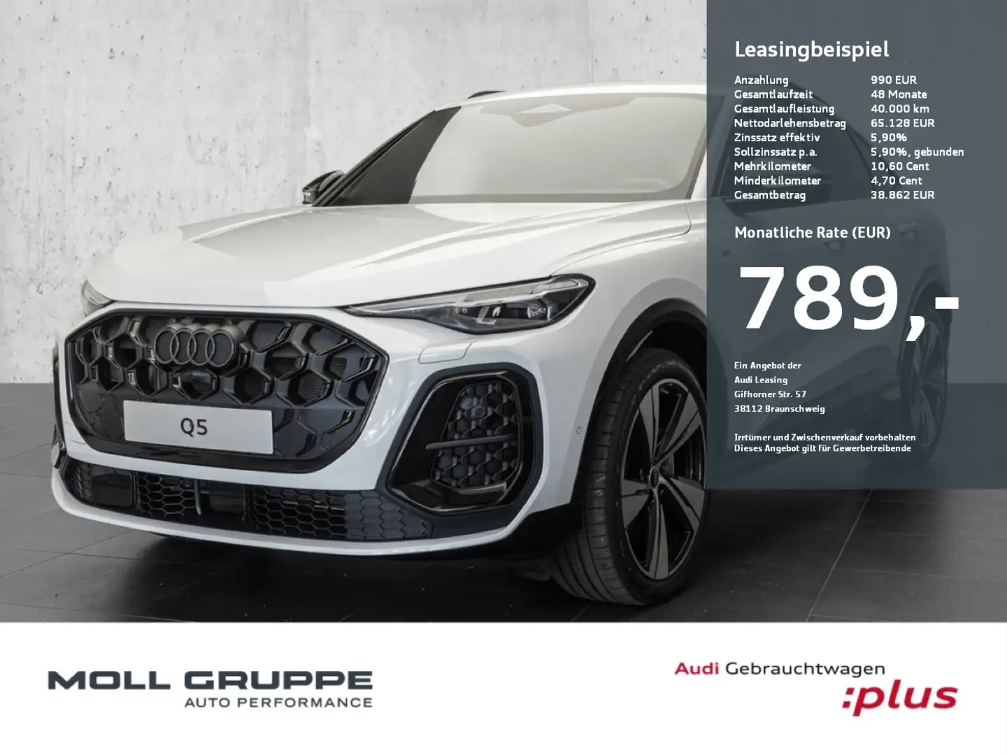 Audi Q5 Sportback TDI quattro 150 kW S tronic NAVI Weiß - 1