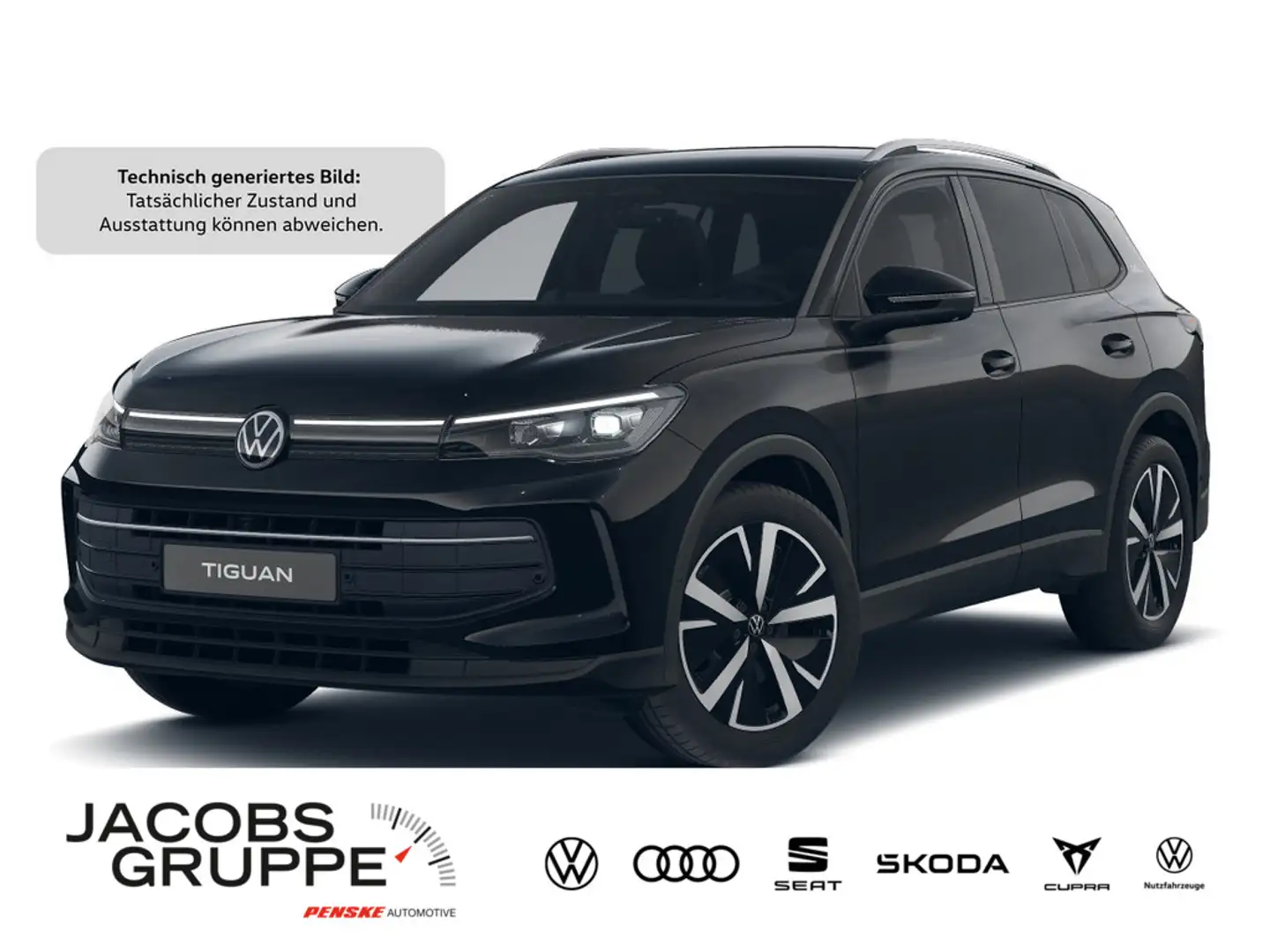 Volkswagen Tiguan 2.0 TDI Goal DSG,Navi,LED,AHK Schwarz - 1