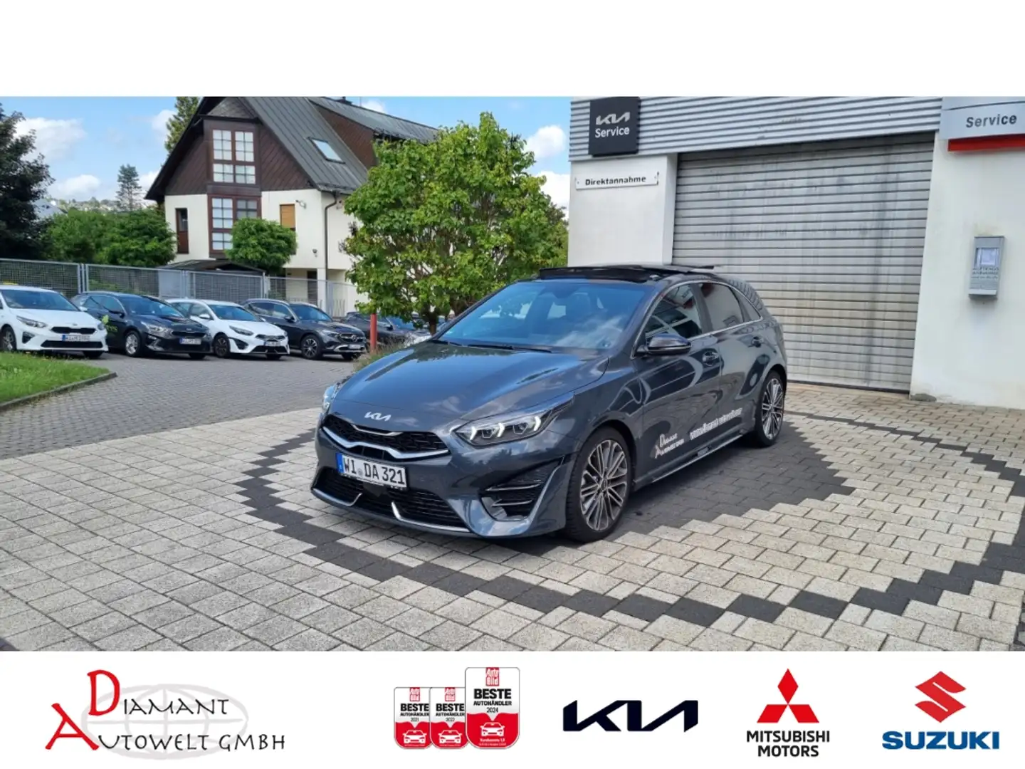 Kia Ceed / cee'd GT Line 1.5T 140 GTL DCT7 Technik Leder Glasdach 1 Gris - 1