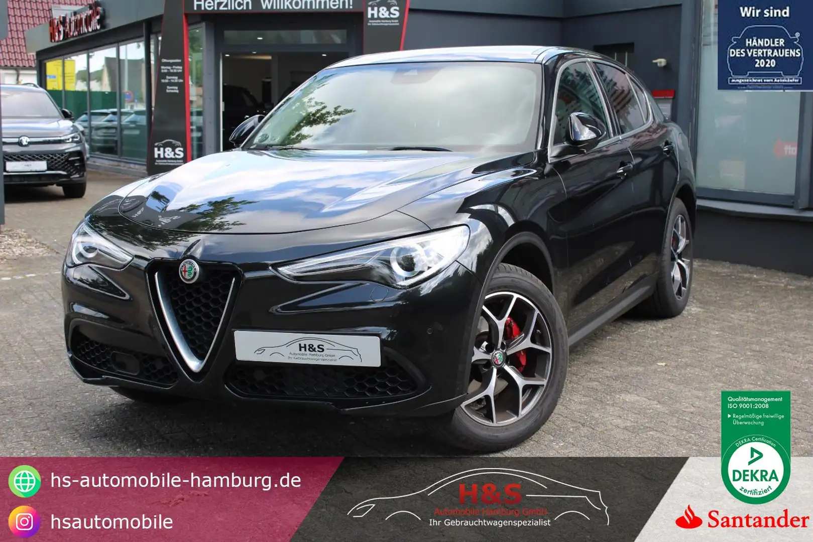 Alfa Romeo Stelvio 2.0 TURBO PANO*KEYLESS*LEDER*KAMERA Noir - 1