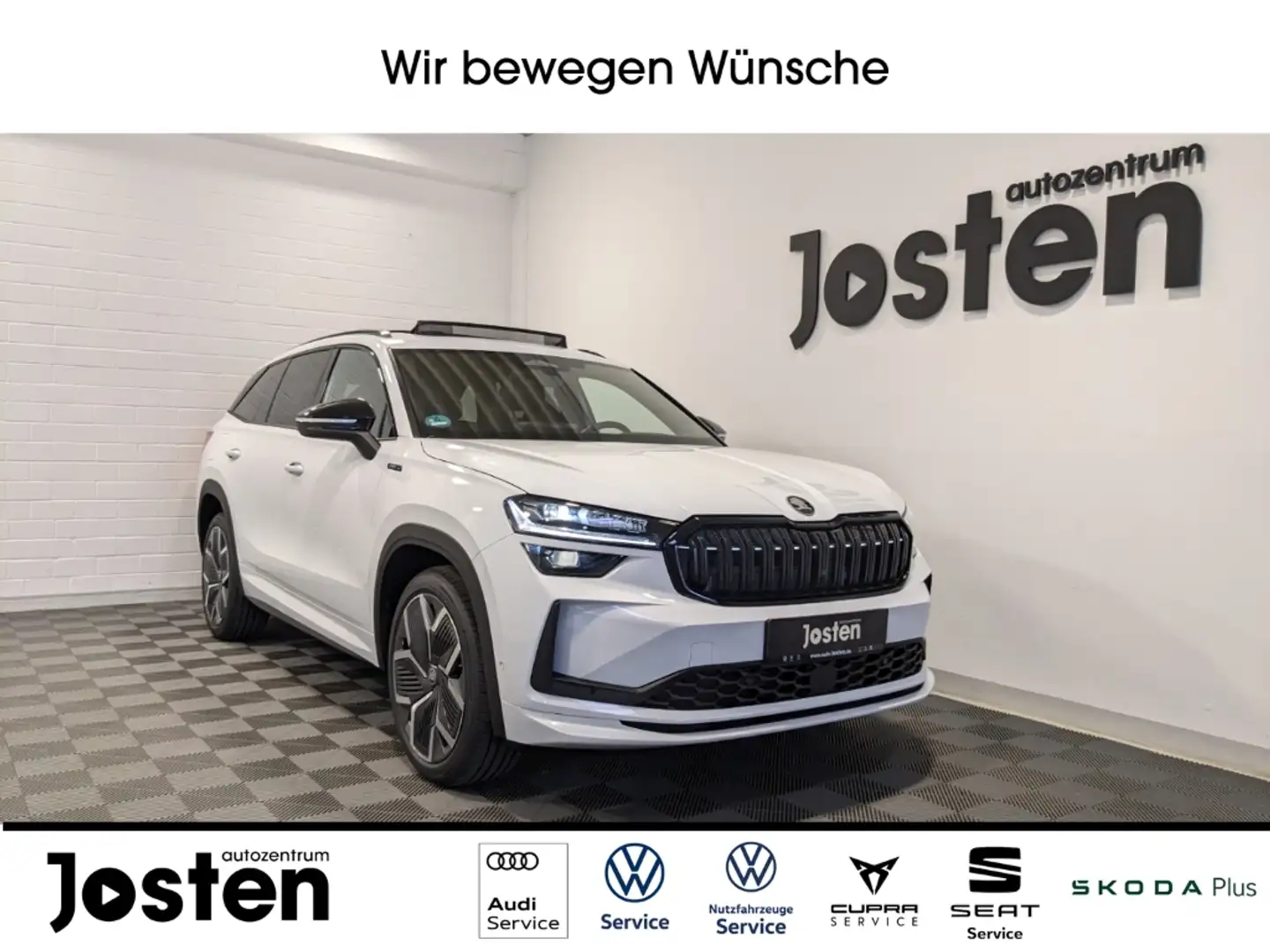 Skoda Kodiaq Sportline 2.0TDI 4x4 DCC+ Matrix-Beam Pano Canton Weiß - 1