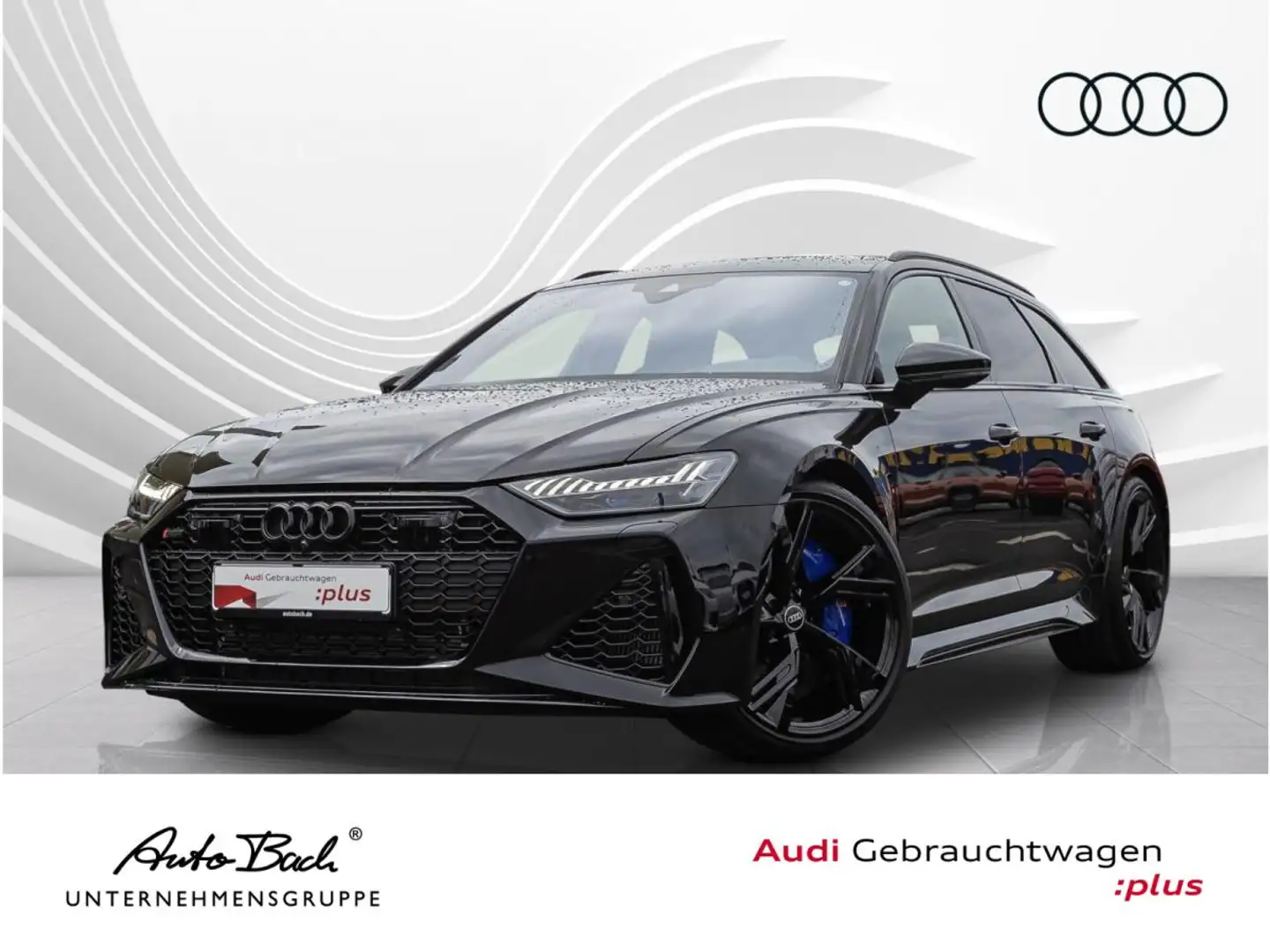 Audi RS6 Avant Dynamik Plus HD-Matrix B&O Keramik Pano Stan Schwarz - 1