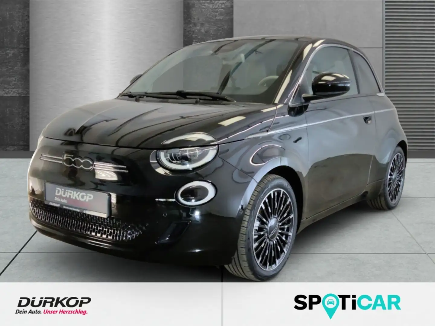 Fiat 500e La Prima JBL Navi Kamera CarPlay Keyless Leder ACC Noir - 1