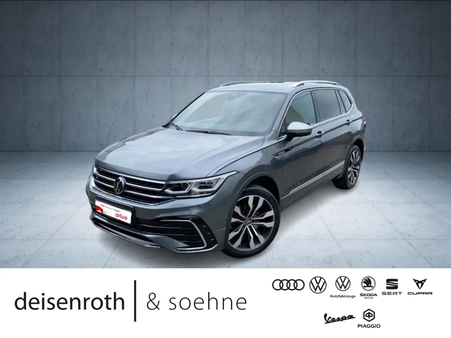 Volkswagen Tiguan Allspace R-Line 2.0 TDI 4M StHz/AHK/Pano/DCC/H&K/Nav/Assist Gris - 1