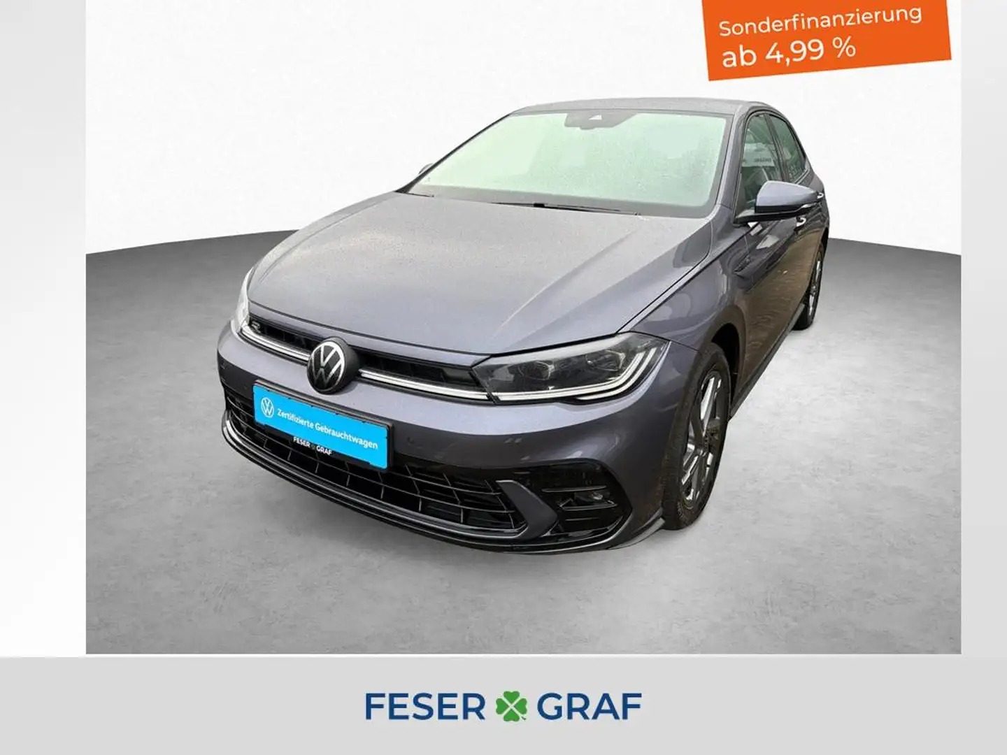 Volkswagen Polo R-Line 1.0l TSI 7-DSG KAMERA NAVI Grau - 1