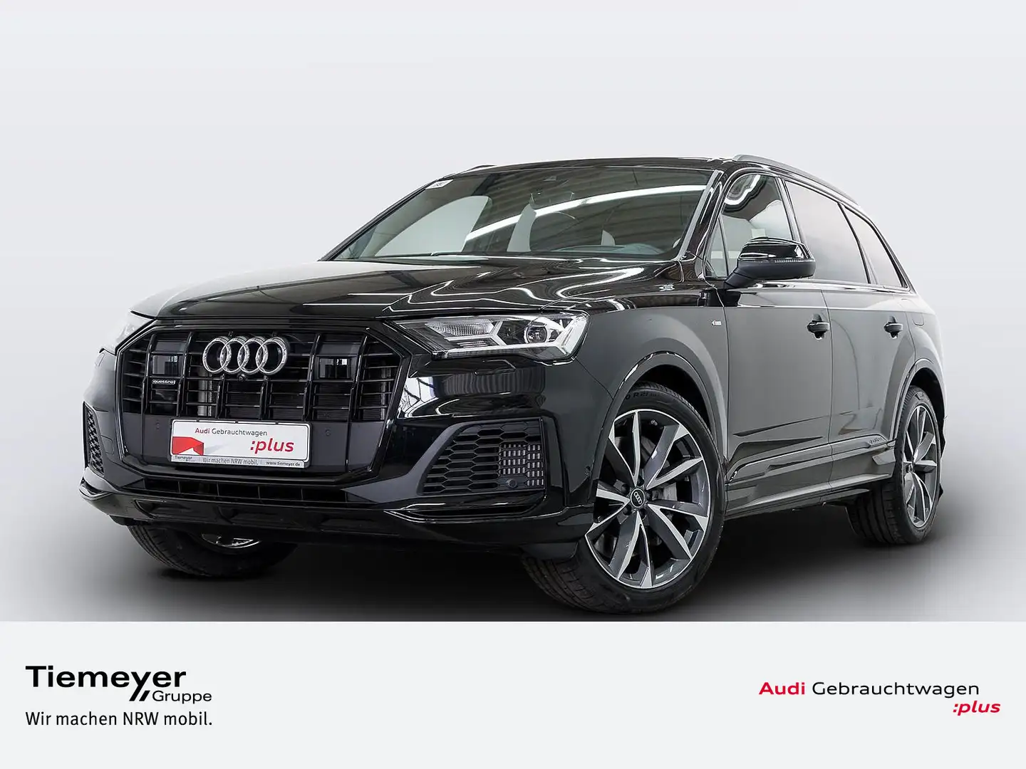 Audi Q7 55 TFSIe Q 2x S LINE LM21 PANO HuD AHK Schwarz - 1