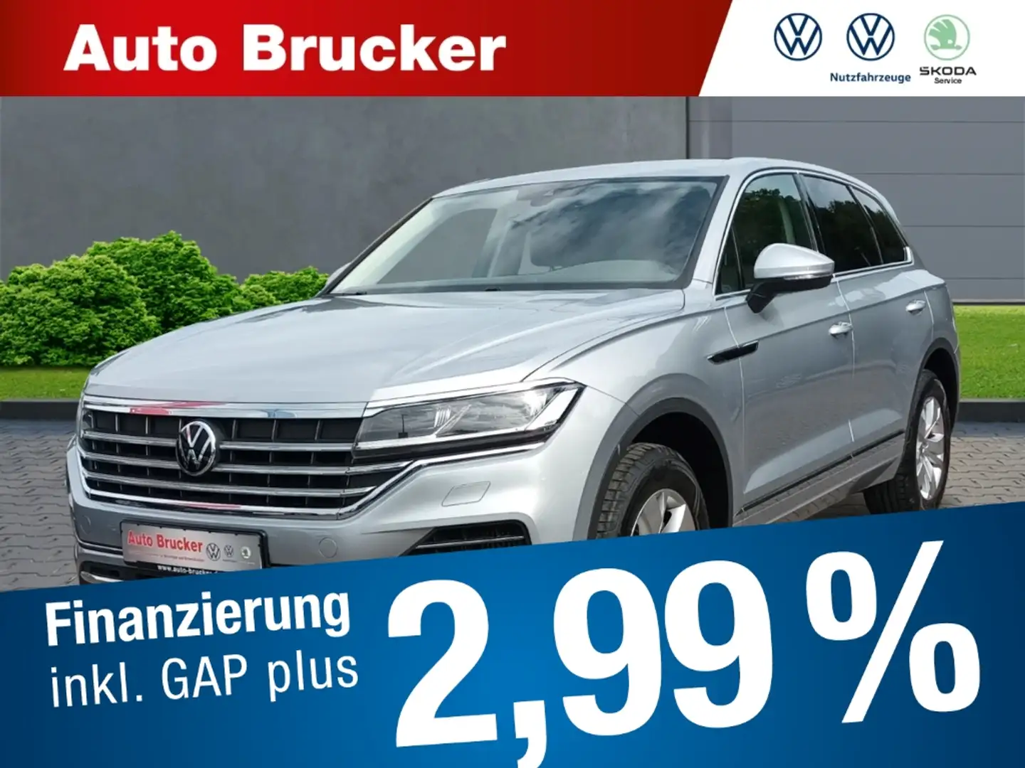 Volkswagen Touareg 4Motion 3.0 V6 TSI+Leder+Navigationssystem Stříbrná - 1