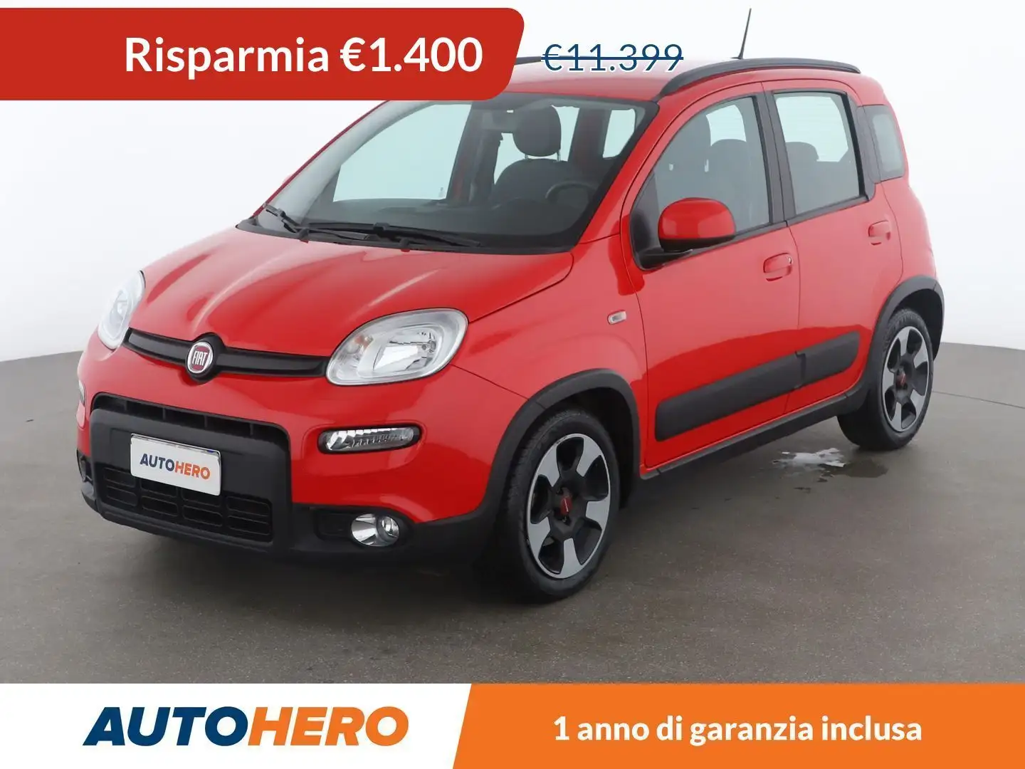 Fiat Panda 1.0 Mild-Hybrid City Life MHEV Rosso - 1