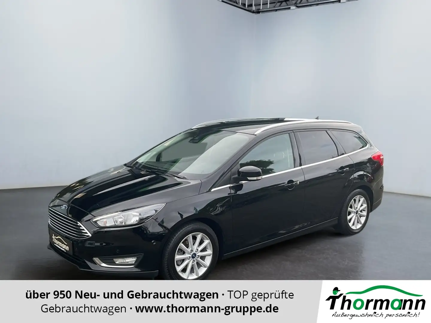 Ford Focus Turnier 1.0 EcoBoost Titanium 2xKlima FSH Schwarz - 1