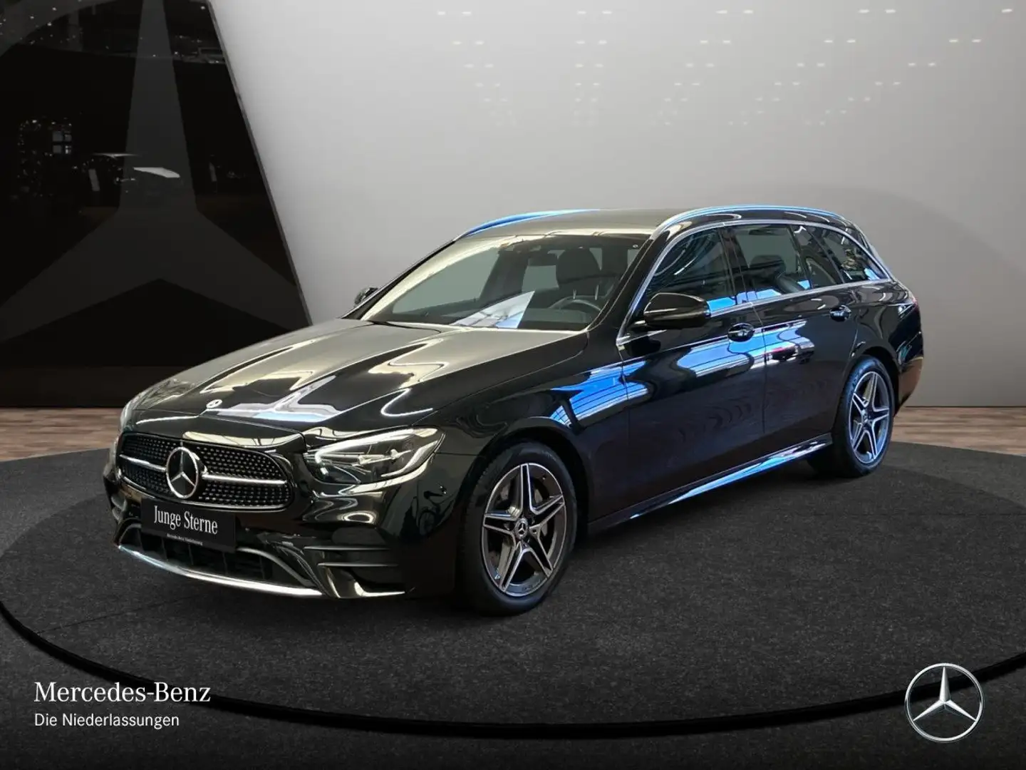 Mercedes-Benz E 400 d T 4M AMG+PANO+360+LED+STHZG+FAHRASS+9G Negru - 2