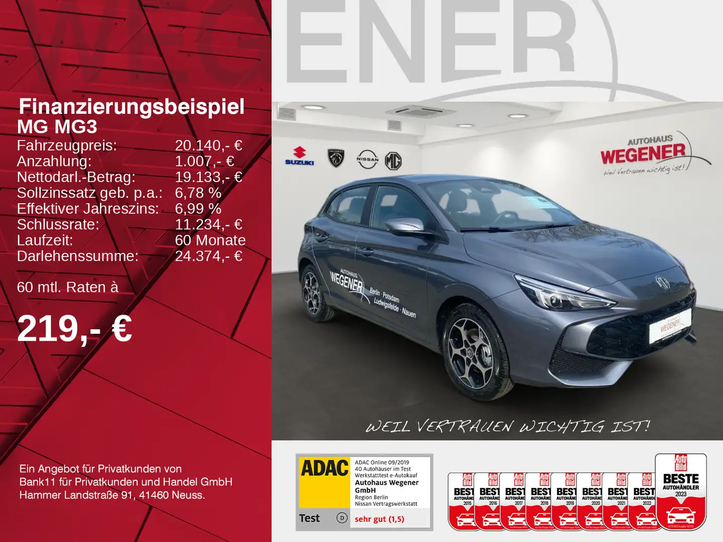 MG MG3 Comfort MT MY24.5 Grau - 2