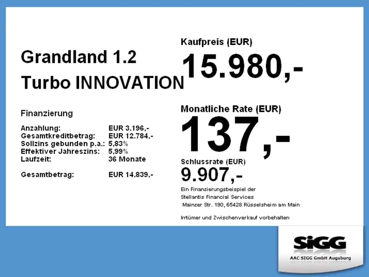 Opel Grandland 1.2 Turbo INNOVATION Sitzheizung Grau - 2