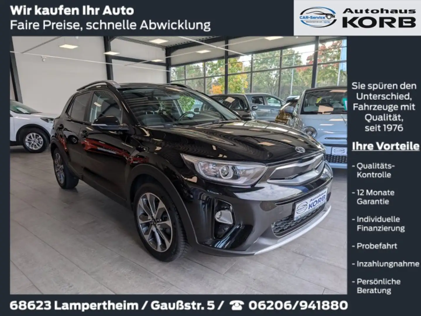 Kia Stonic Stonic Diesel 1.6 CRDi Vision, Navi, Garantie Schwarz - 1