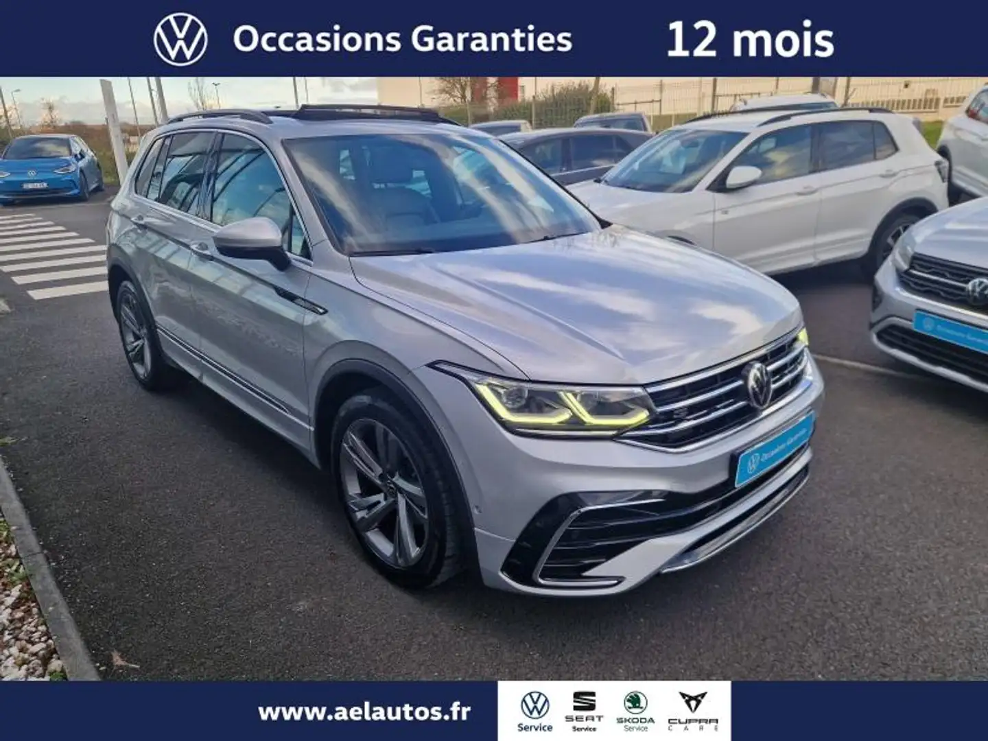 Volkswagen Tiguan 2.0 TDI 150ch R-Line Exclusive DSG7 Argent - 2