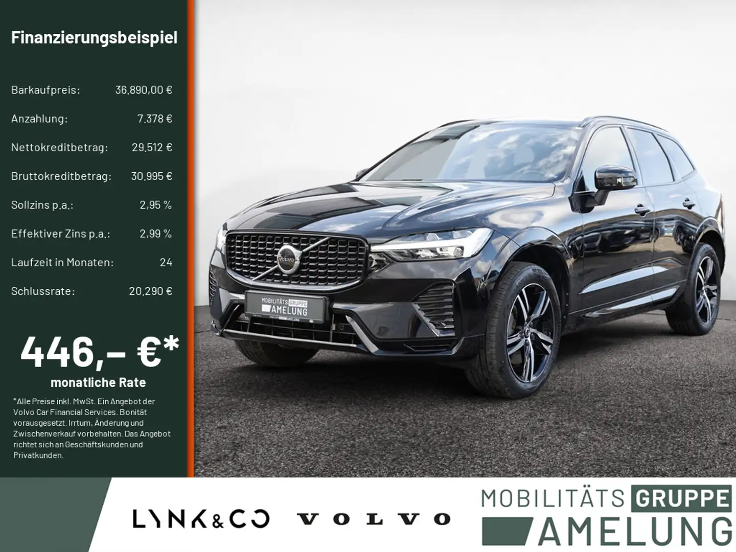 Volvo XC60 B4 R-Design AWD NAVI AHK FACEL. LED PANO Schwarz - 1