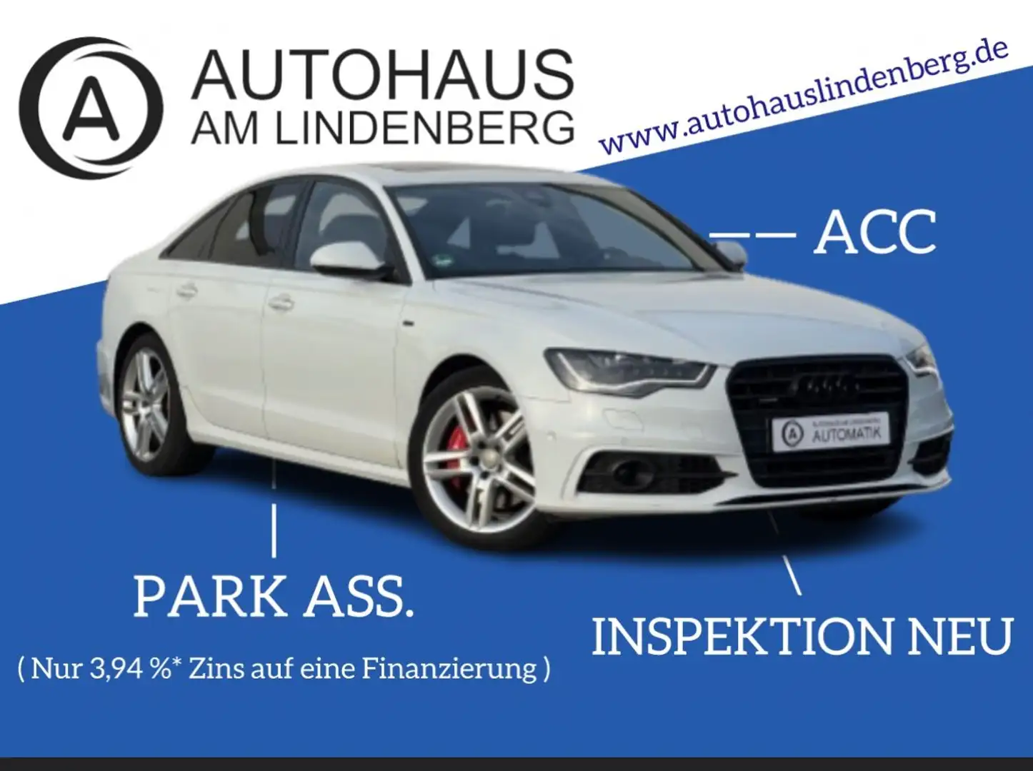 Audi A6 Lim. 3.0 Bi-TDI quattro*S-LINE*ACC*LED*R-KAM Weiß - 1