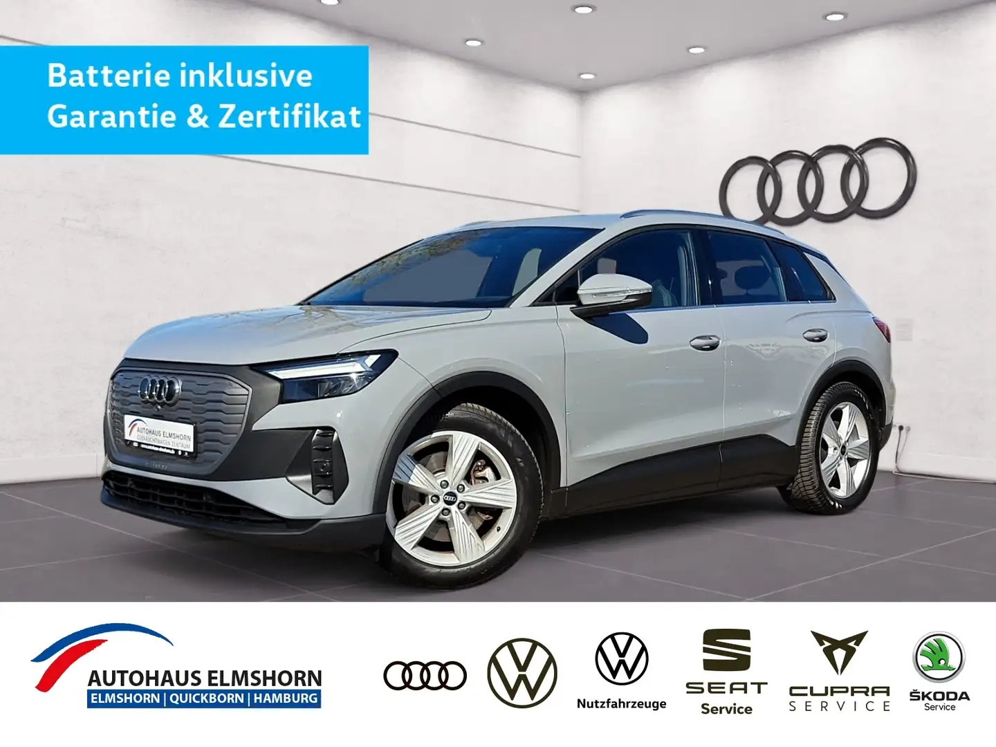 Audi Q4 e-tron 40 NAV AHK HEAD APP GJ-REIF PDC SHZ Grau - 1